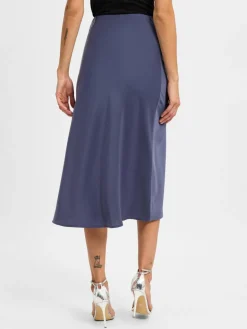 Marie Lund Röcke<Damen Maxirock anthrazit uni