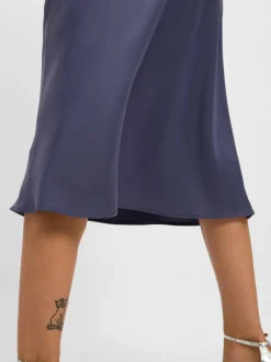 Marie Lund Röcke<Damen Maxirock anthrazit uni