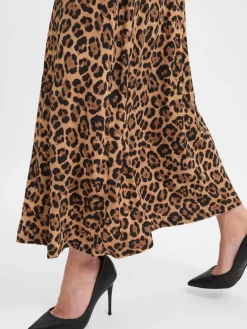 Franco Callegari Collection Röcke<Damen Maxirock camel braun gemustert