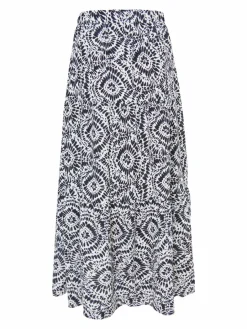 Damen IZIA Röcke>Damen Maxirock mit Print