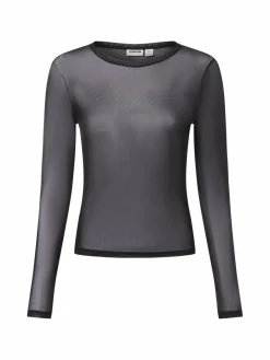 Noisy May Shirts & Tops<Damen Mesh-Langarmshirt - NMJudith schwarz uni