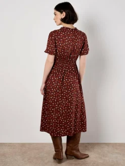 Damen Apricot Kleider>Damen Midikleid