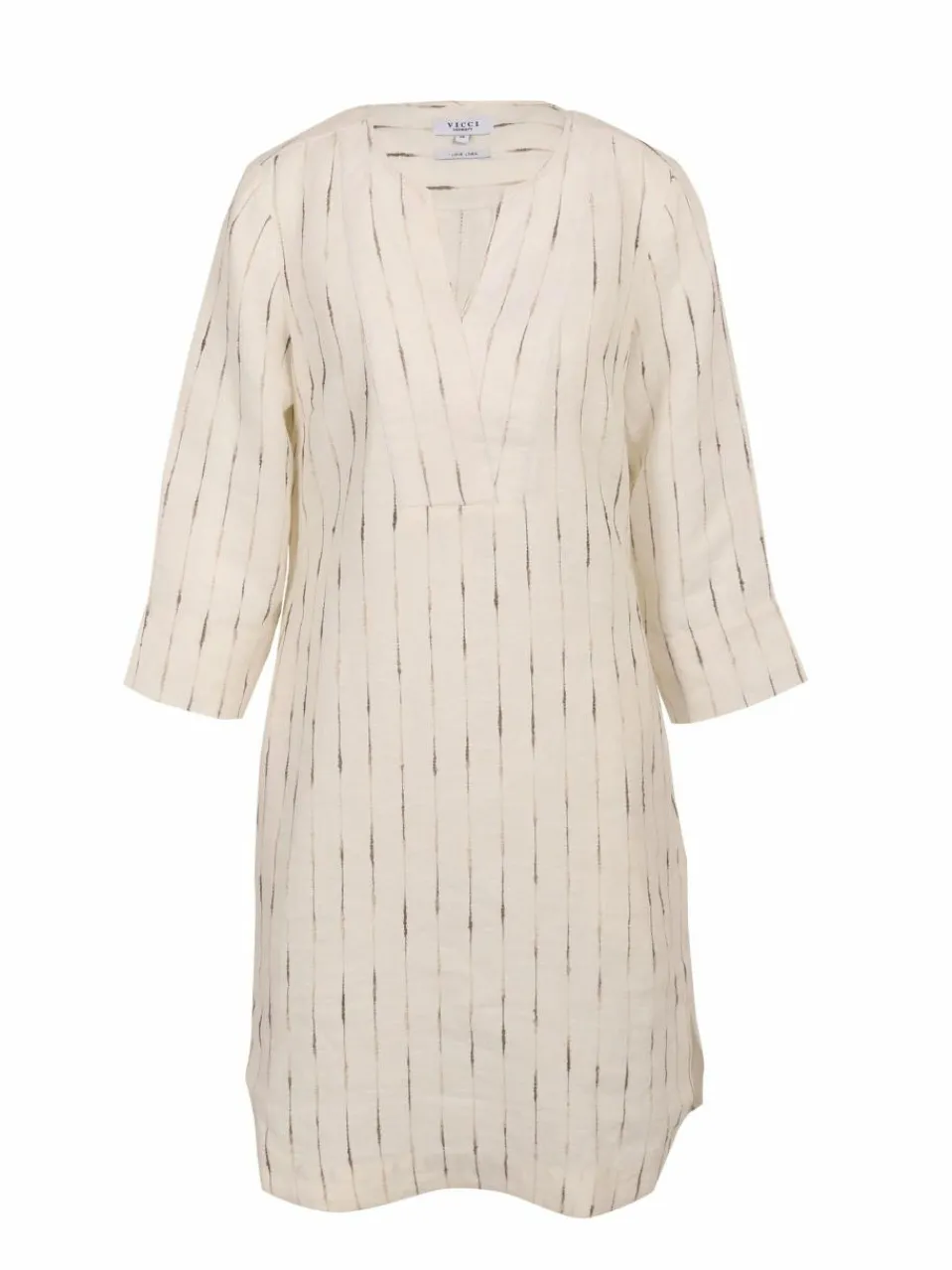 Vicci Germany Kleider<Damen Midikleid ecru gestreift