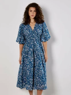 Damen Apricot Kleider>Damen Midikleid