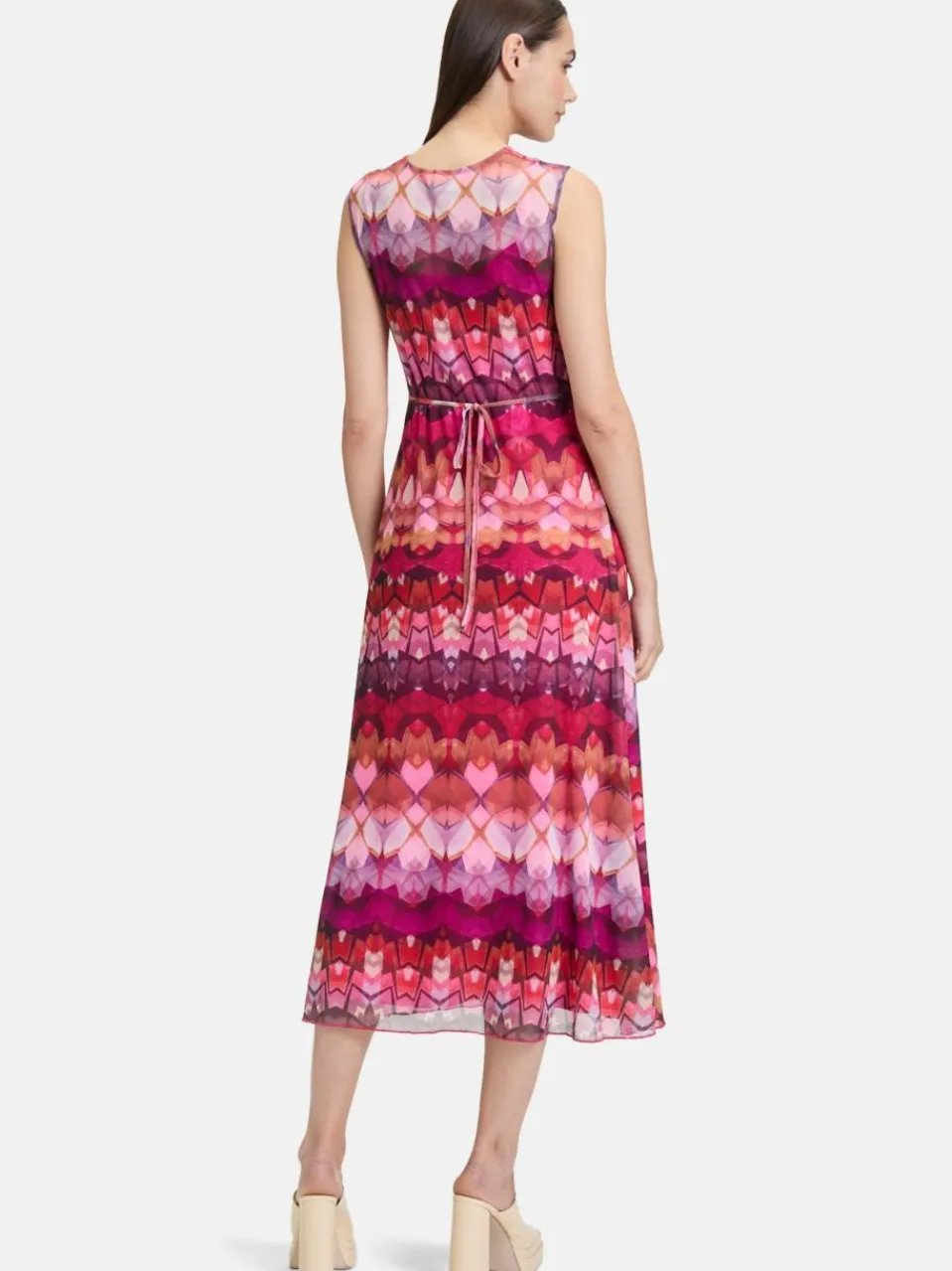 Cartoon Kleider<Damen Midikleid mehrfarbig gemustert