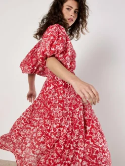 Damen Apricot Kleider>Damen Midikleid