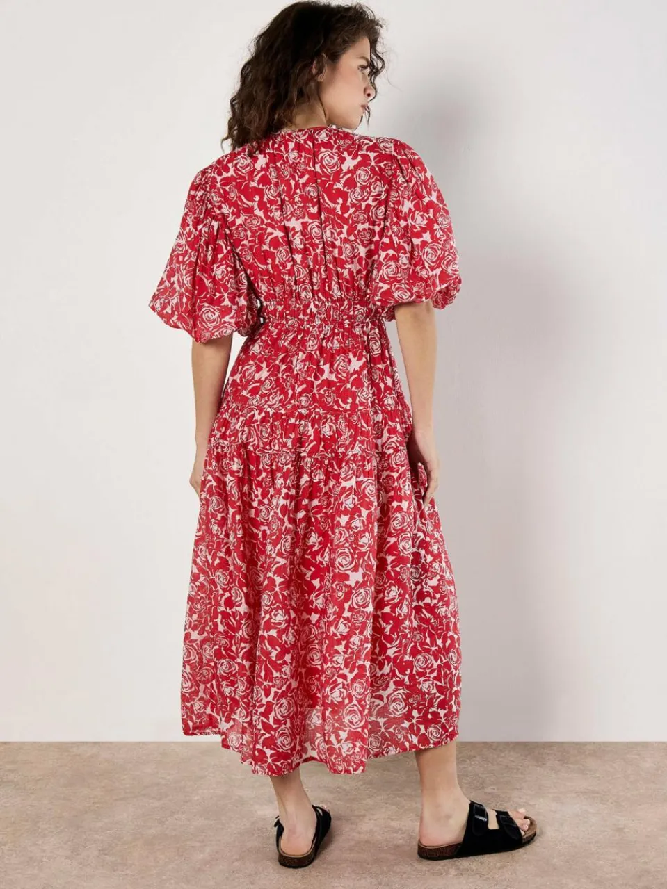 Damen Apricot Kleider>Damen Midikleid