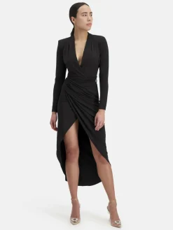 Nicowa Kleider<Damen Midikleid - MICIMA schwarz uni