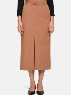 Betty Barclay Röcke<Damen Midirock braun camel uni