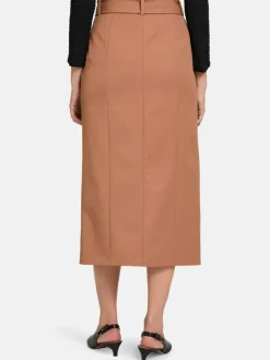 Betty Barclay Röcke<Damen Midirock braun camel uni
