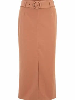 Betty Barclay Röcke<Damen Midirock braun camel uni