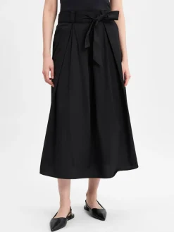 More & More Röcke<Damen Midirock schwarz uni