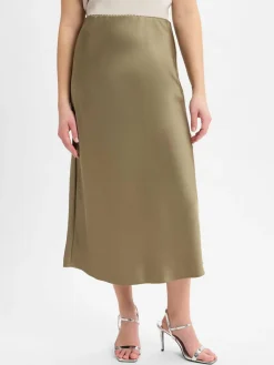 s.Oliver BLACK LABEL Röcke<Damen Midirock oliv uni