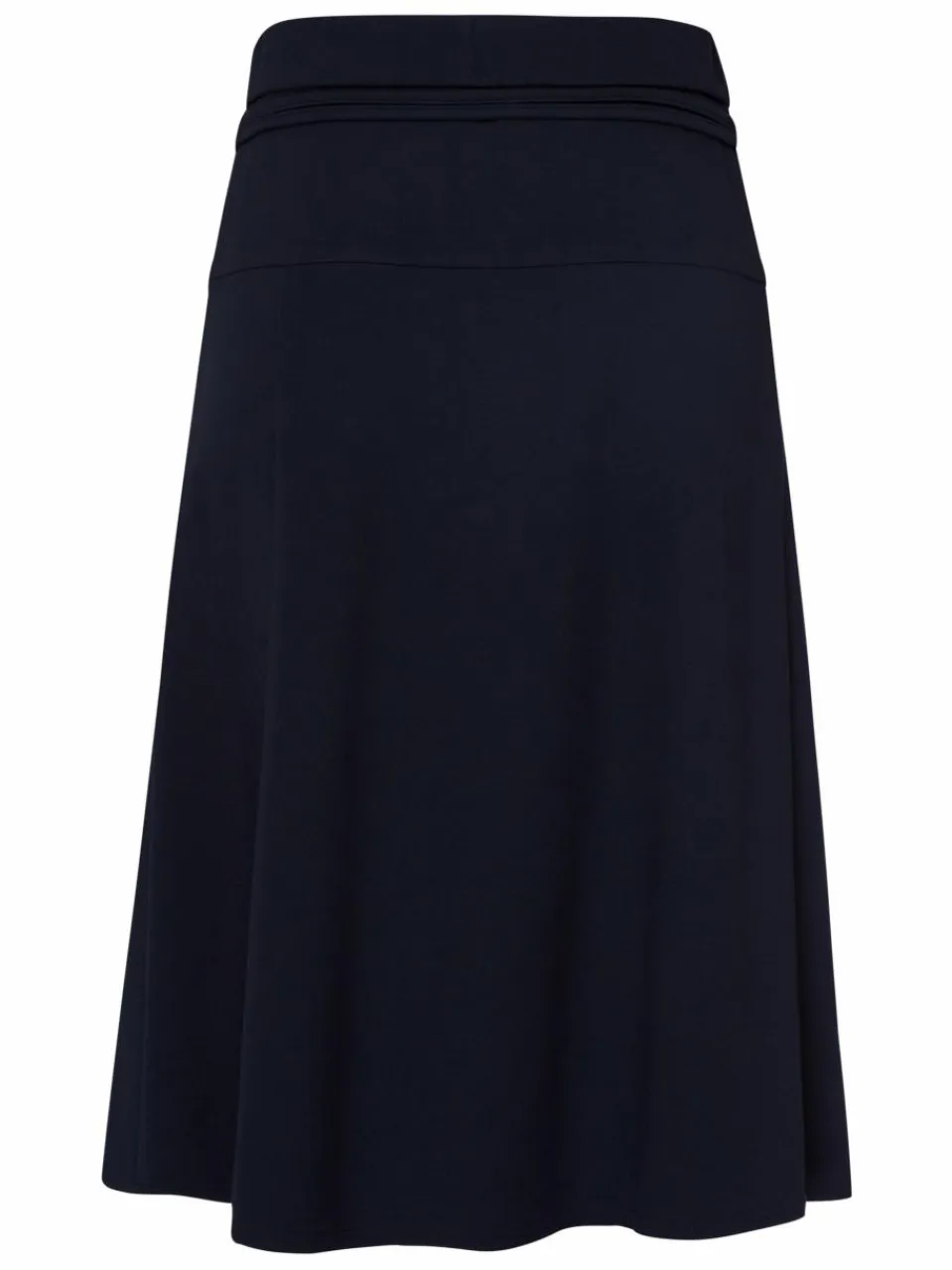 Frank Walder Röcke<Damen Midirock marine blau uni