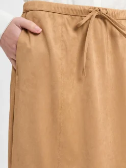 Opus Röcke<Damen Midi-Rock - Ringa camel uni