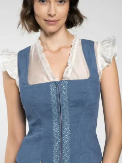 Spieth & Wenksy Blusen<Damen Mieder - Feuer blau bedruckt