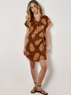 Damen Apricot Kleider>Damen Minikleid