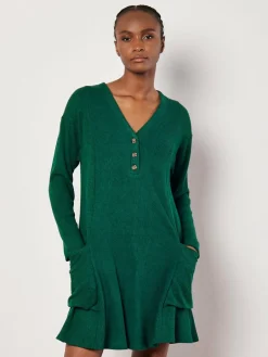 Damen Apricot Kleider>Damen Minikleid