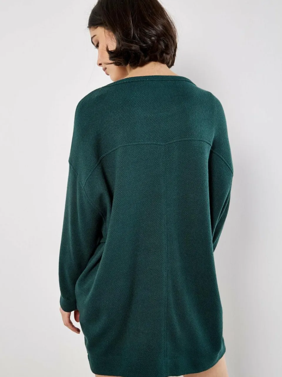 Apricot Kleider<Damen Minikleid grün uni