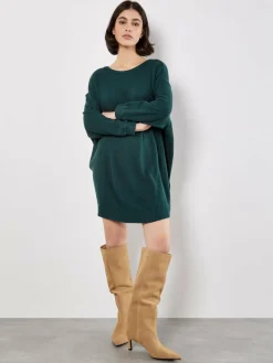 Apricot Kleider<Damen Minikleid grün uni