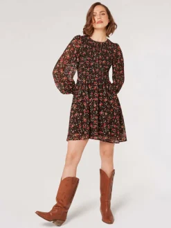 Damen Apricot Kleider>Damen Minikleid