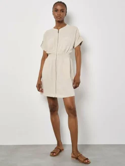 Damen Apricot Kleider>Damen Minikleid