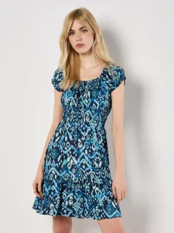 Apricot Kleider<Damen Minikleid marine gemustert