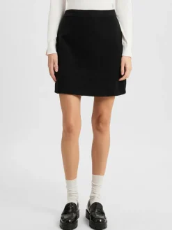 Marie Lund Röcke<Damen Minirock schwarz uni