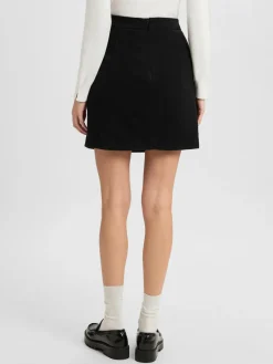 Marie Lund Röcke<Damen Minirock schwarz uni