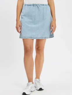 american vintage Röcke<Damen Minirock - Paybou hellblau uni