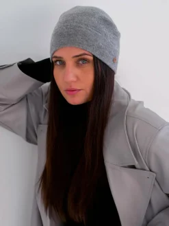 Fraas Mützen & Hüte<Damen Mütze grau uni