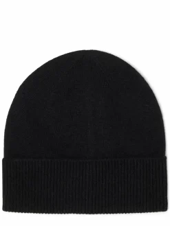 Marie Lund Mützen & Hüte<Damen Mütze schwarz uni