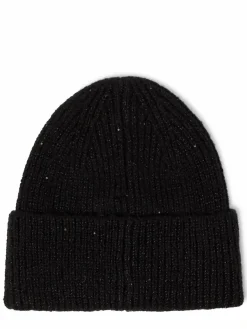 Marie Lund Mützen & Hüte<Damen Mütze schwarz uni