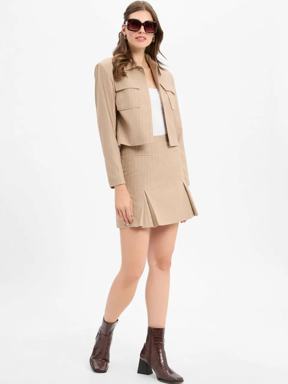 Damen HUGO Blazer>Damen Nadelstreifen-Blazer - Alero