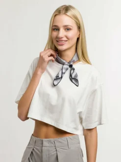 Fraas Schals & Tücher<Damen Nickituch grau kariert