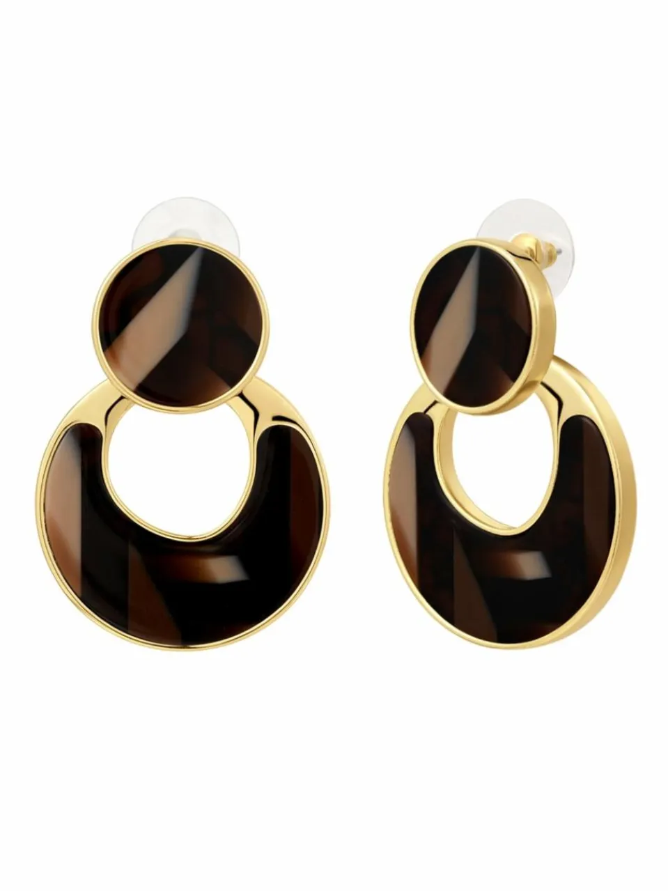 Yokoamii Schmuck<Damen Ohrhänger gold uni