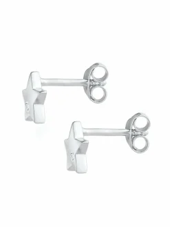 Elli Mädchen<Damen Ohrringe silber uni