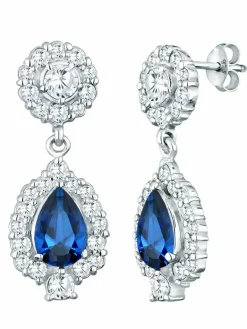 Elli PREMIUM Schmuck<Damen Ohrringe blau uni