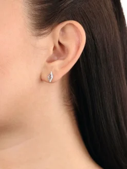 amor Schmuck<Damen Ohrstecker silber uni