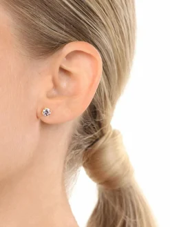 amor Schmuck<Damen Ohrstecker blau uni