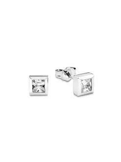 amor Schmuck<Damen Ohrstecker silber uni