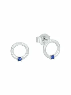 amor Schmuck<Damen Ohrstecker blau uni