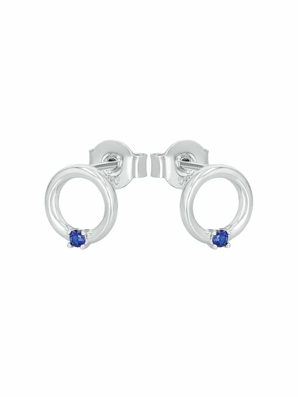 amor Schmuck<Damen Ohrstecker blau uni
