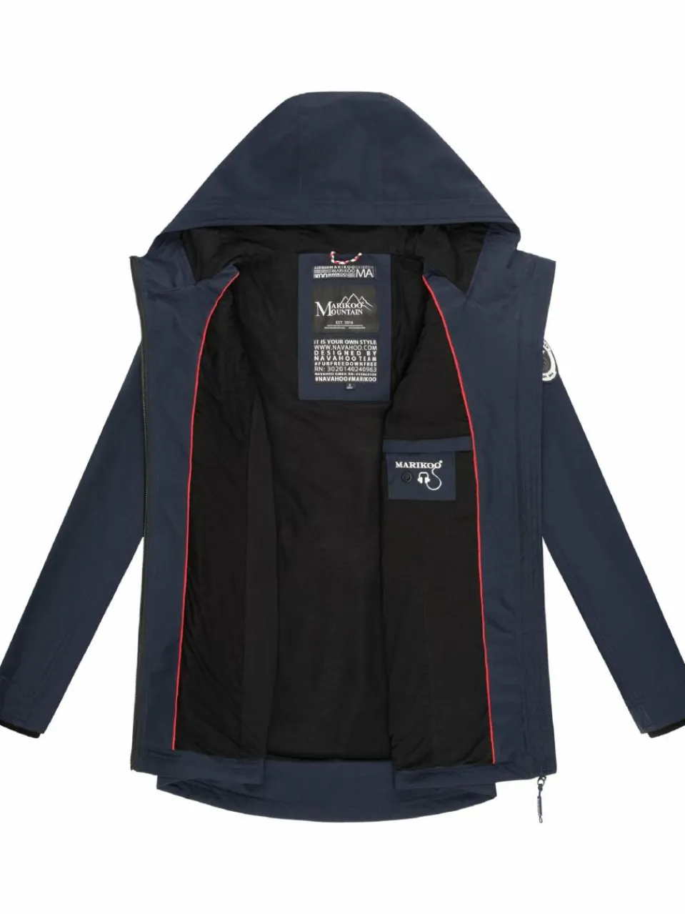 Marikoo Jacken & Westen<Damen Outdoorjacke - Honigbeere marine uni