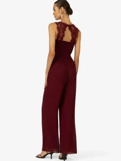 Kraimod Hosen<Damen Overall bordeaux uni