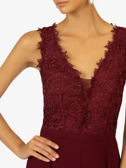 Kraimod Hosen<Damen Overall bordeaux uni