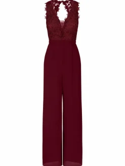 Kraimod Hosen<Damen Overall bordeaux uni