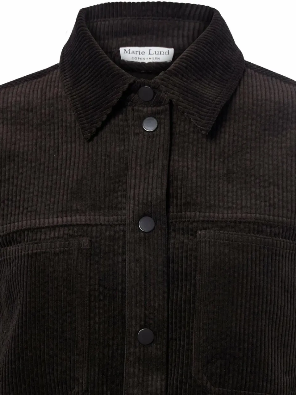 Marie Lund Collection Jacken & Westen|Blusen<Damen Overshirt schoko uni