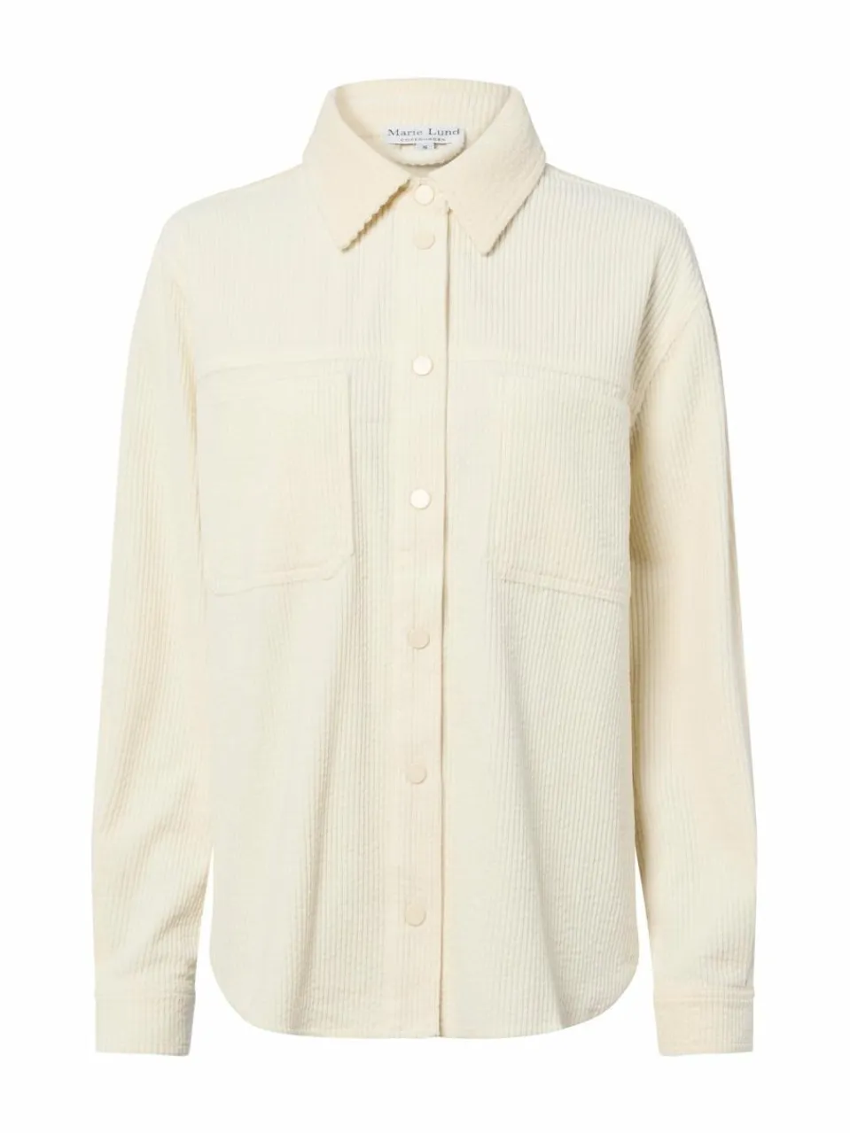 Marie Lund Collection Jacken & Westen|Blusen<Damen Overshirt ecru uni