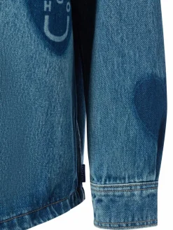 HUGO BLUE Jacken & Westen|Blusen<Damen Overshirt - Garesa medium stone uni